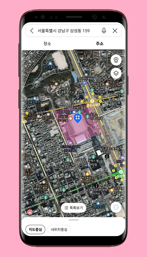 Kakao Map screen